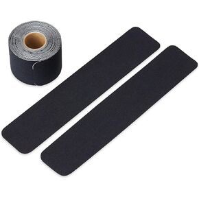 Reebok Menthol-Infused Kinesiology Tape for Cold Therapy (Black, 20 x 2 Inch Pre-Cut Strips), Joint & Muscle Support, Elastic, Self-Adhesive, Physio & Athletic Tape for Reducing Swelling & Pain
