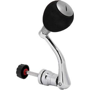Reel Replacement Handle, Metal Spinning Fishing Reel Handle Grip Fishing Reel Rotary Knob Power Handle Spinning Fishing Reel Handle Grip Metal Power Handle Grip Part