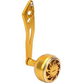 Fishing Reel Handle, 360° Smoothly Rotation, Double Hole Design Aluminum Alloy Baitcasting Reel Rocker Arm Replacement