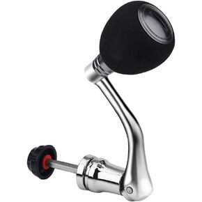 Fishing Reel Handle, Replacement Handle, Reel Knob Power Handle Arm Grip(M-Silver)