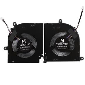 New CPU+GPU Cooling Fan Replacement for MSI Stealth 15M MS-1562 MS-1563 15M A11UEK-009 A11UEK-280 15M-A11UEK 15M-A11UEKV 15M-A11SEK 15M-A11SDK BS5405HS-U4X BS5405HS-U4W DC5V Fan
