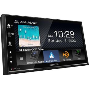 Kenwood DMX709S Multimedia Receiver (No CD) Compatible with Apple CarPlay & Android Auto (Renewed)