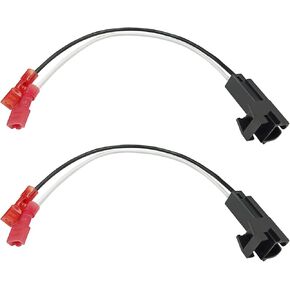 2 Pack Speaker Harness Replacement Compatible with Select 1988-UP GM Vehicles, Front Rear Door Speaker Wiring Harness Adapter, Black