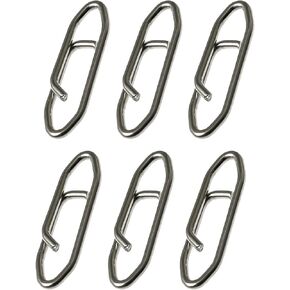 Fishing Speed Clip 50PCS 70lb High Strength Stainless Lock Snaps, Swivel Steel Saltwater Connector, Line Power Lure Connector, Fishing Snap, Fishing Clip