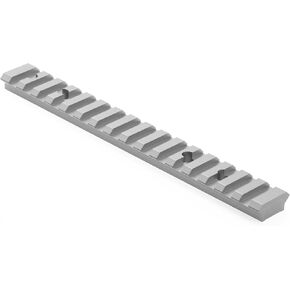 Picatinny Rail for Tikka T3/T3X 6061-T6 0 MOA/20 MOA in Black/Silver by Derraco Engineering