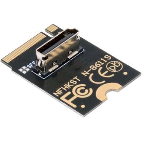 chenyang Oculink SFF-8612 SFF-8611 to PCI-E 4.0 NVME M.2 M-Key Vertical Host Adapter for U.2 SSD & eGPU