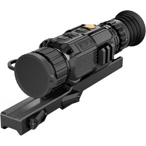 Thermal Scopes for Rifle, 35mm 384x288/640x512 Night Vision Rifle scopes for Day/Night Hunting, 4899 Yards Detection Range, Digital Zoom 4X, No-Shutter Tech, 8 Mode Infrared Scope - Wi-Fi