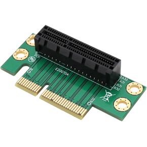 1PC PCI-E 4X Riser Adapter Compatible with 1U/2U Server Computer Supports PCI Express Cards 60.2x29.2mm for Compact Chassis Small Chassis Graphics Card Modification Chassis Upgrade