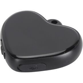 Heart Pendant Digital Voice Recorder, Mini Noise Reduction Voice Activative Recorder with Up to 100h Storage Memory, Pocket Portable Recording Devices for Classroom, Conference