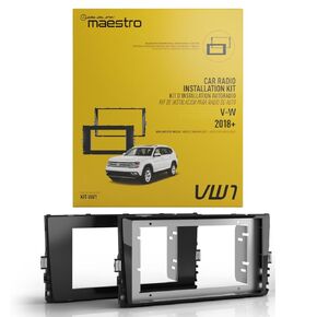 Idatalink Maestro Compatible with Select Volkswagen Models 2018 and Up KIT-VW1 Dash & Wiring Kit, Install & Connect a Compatible Double-DIN or Modular car Stereo (ADS-MRR or ADS-MRR2 Module Required)