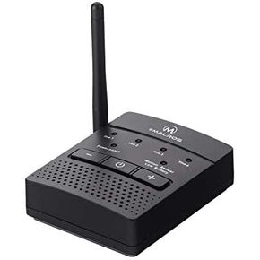 eMACROS 1/2 Mile Long Range Wireless Driveway Alarm Base Station with External Antenna - Stable Signal Transmission, Support Battery-Powered Security System for Outdoor Monitoring