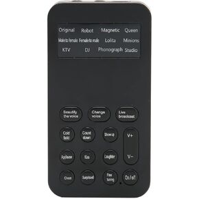 Bewinner Ghostface Voice Changer, Handheld Microphone Voice Changer, Portable Mini Voice Changer Device, with 8 Sound Effects, for Phone Calling Gaming (Bewinnerygektwg7h0)