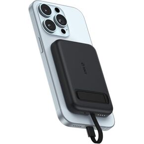 Mini Portable Charger, 5200 mAh Magnetic Charger Power Bank Slim Small Chargers with Built-in Cable, Travel Battery Pack for iPhone 14/13/12/11 Pro/Pro Max/Plus/Mini/AirPods in Saudi Arabia