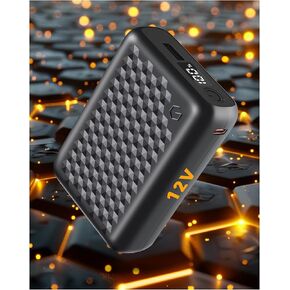 Power Bank 12V 18400mAh Batter Batter Bank Bank USB DC Type-C ، Type-C Inport Fast Charging Charger for Graphene Hoodies Hoodies for Vergoo Genovega Wulcea Display Display