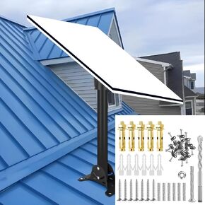 Starlink Gen 3 Mount, Starlink Gen 3 Heavy Duty Pivot Roof Mount Kit, Starlink Pivot Mount Compatible with STARLINK Gen3 / V3 Standard Dish,Starlink Roof Mount with Starlink Gen 3 Pipe Adapter