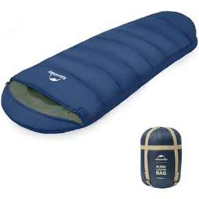 Naturehike Cold Weather Sleeping Bag for Adults, 23-39 ℉ Hollow Cotton Backpacking Sleeping Bag Winter, 0 Degree Mummy Sleeping Bag Warm for Camping, Hiking