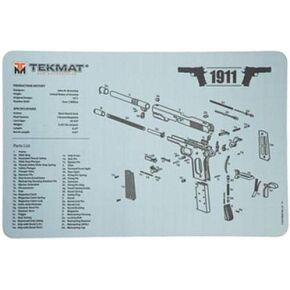 TekMat Double-Sided Cleaning Mat for use with 1911, Black (TEK-17-1911-CA-DBL)