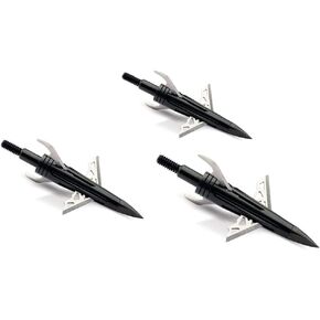 New Archery Products NAP DK4 Hunting Bow Spitfire Hybrid Mechanical 1 3/4" Cutting Diameter Compound Broadhead 3 Pieces Pack