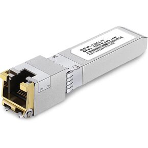 𝟭𝟬𝗚𝗕𝗮𝘀𝗲-𝗧 SFP+ to RJ-45 Transceiver, 1.25/2.5/5/10Gbe SFP+ Module, 10G-T RJ45 Copper Ethernet for Cisco SFP-10G-T, Ubiquiti F-RJ45-10G, Mikrotik, Netgear, TP-Link, D-Link and More