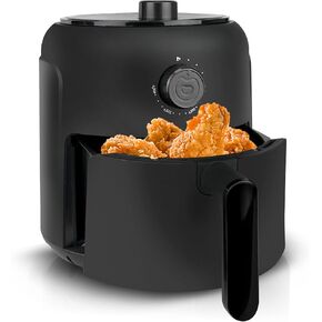 2.6QT Air Fryer with Temperature&Time Control, Nonstick Basket Dishwasher Safe, Small Compact Air Fryers Oven for Healthy Quick Meals, Reheat, Roast, Mini Fryer for Small Space Dorm Outdoors