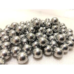 100 X 43 Cal Aluminum Balls for Self Defense and Target Practice, Solid Hard .43 Caliber Ammo Projectiles Paintball Fit for T4E Walther PPQ/ TPM1 and Glock17/G17 (Silver)