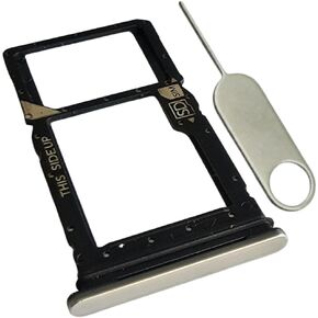 Single Sim Card Tray SD Slot Holder Replacement for Motorola Moto G Stylus 5G 2024 XT2419 (Gold)