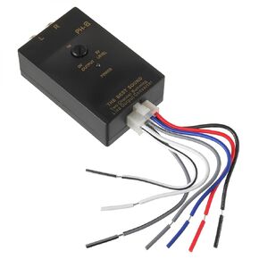 PH-2 Car Audio Speaker Wire to RCA Line Output Converter 2 Channel High to Low Converter with Delay Function for Adding Amplifier Subwoofer to Stock Stereo