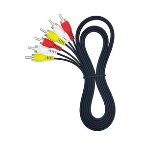 6FT RCA Cable Composite Cable, 3-RCA to 3-RCA Male AV Audio Video Cable Compatible for TV VCR DVD Projector Game Consoles