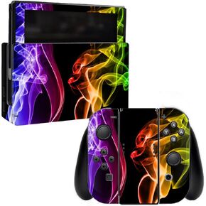 MightySkins Skin Compatible with Nintendo Switch - Bright Smoke | Protective, Durable, and Unique Vinyl Decal wrap Cover | Easy to Apply, Remove, and Change Styles | Made in The USA