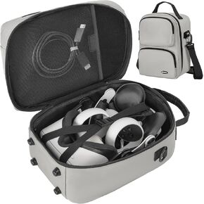 Carrying Case For Oculus Quest 2/Meta Quest 3/Quest 3S Hard Case Fits Oculus Quest 2 Headset, Quest Pro, Touch Controllers Accessories Travel Case