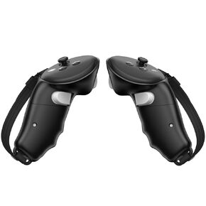 X-SUPER HOME Magnetic Controller Grip Compatible for Meta Quest 3 Easy Attach/Detach Magnetic Enhanced Comfort Performance Quest 3 Accessories for Larger Hands (Black, Quest 3/3s)