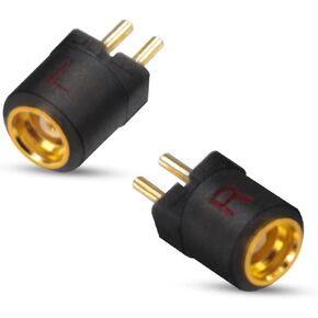 okcsc MMCX Cable Adapter to 2Pin Male Work for MMCX Cable Connected to for KZ AS10 zst TRN v80 x6 um3x w4r Mini Connector Transparent