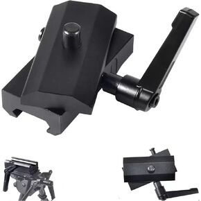 360 Tactical QD Quick Detach Bipod Adapter Quick Detach Cam Lock QD Bipod Adapter for Picatinny Weaver Rails Mount Accessories for Bipod (Pack of 2)…