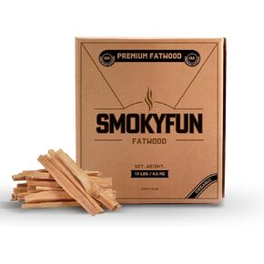 10 lbs Fatwood Fire Starter Sticks - Essential Fire Starters for Camping, Wood Stoves, Fireplaces, and Bonfires | Easy Campfire Starting with 2 Sticks | 10 lb Box (10 LB)