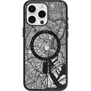 OtterBox Clear case with Colorful Grip Edge case for iPhone 15 Pro Max - Tokyo (Black)