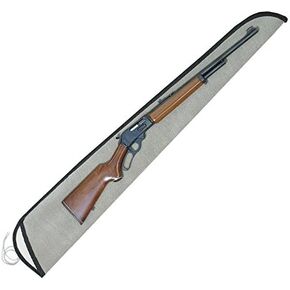 Gun Sleeve String-Tie Case for Scoped Rifle - Light Grey
