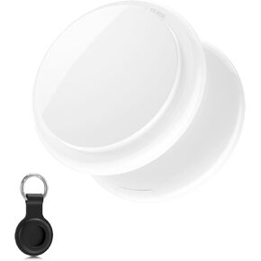 Air Tags-1 Pack Item Finders, Key Finder Luggage Tracker with Key Chain and Waterproof Case, Works with Apple Find My (iOS Only), Item Locator for Key, Luggage, Backpack, Wallet, IPX7 Waterproof