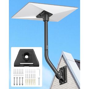 Starlink Gen 3 Mount, Pole Mount Adapter Kit for Starlink Gen 3 Standard Dish, Heavy Duty Pivot Adjustable Starlink Mounting Kit with Pipe Adapter for Wall Mount Roof Mount
