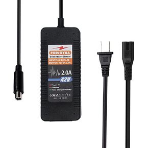 42V 2A AC/DC Lithium Battery Charger for 10S 36V Li-iom Battery Pack with RCA8.0 * 1.6mm Plug Fast Charging