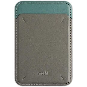 Moshi Magnetic Slim Wallet (MagSafe Compatible) (Sagebrush Green)
