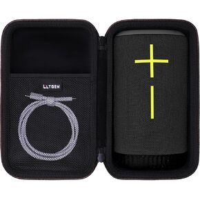 LTGEM Case Compatible with Ultimate Ears EVERBOOM Portable Speaker(Inside: 8"x4.6"x2.8"), Black