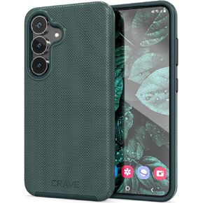 Crave Dual Guard Compatible with Samsung Galaxy S25 Case, Shockproof Protection Dual Layer Case for Samsung Galaxy S25 - Forest Green