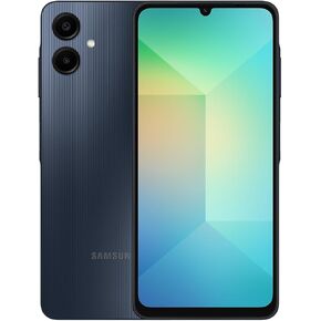 SAMSUNG Galaxy A06 4G LTE (64GB + 4GB) Latin Version SM-A065M/DS Factory Unlocked 6.7" Dual Sim 50MP Dual Cam (Case Bundle) - (Black)