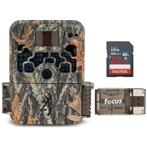 Browning Trail Cameras Strike Force Extreme 16MP Game Camera Bundle with 32GB SD Card and USB Card Reader (3 Items)