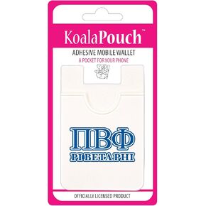 Sorority Shop Pi Beta Phi - Koala Pouch - Adhesive Cell Phone Wallet with PBPhi Greek Letter Design