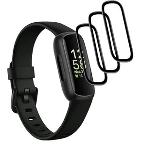 [New] 3 Pack For Fitbit Inspire 3 Screen Protector watch film, [99.99% HD Clear] for Fitbit Inspire3 3D Curved Soft Smart Watch Protective Film (Not Glass) [Ultra Shatterproof]