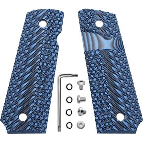 Guuun 1911 Slim Grips G10 Full Size Ambi Safety Cut Big Scoop OPS Tactical Texture