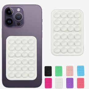 Suction Phone Case Mount, Sillicon Adhesive Phone Accessory for iPhone and Android, Hands-Free Fidget Toy Mirror Shower Phone Holder, Tiktok Videos and Selfies (Royal Blue)
