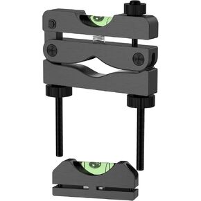 Scope Leveling Kit with Professional Reticle Leveling System Sight Kit Scope,Heavy-Duty Construction and Precision Bubble Leveling System with Storage Case for Maintenance (Black)