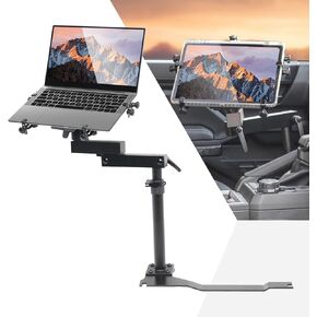Truck Laptop Mount Fit for 2024 2025 Toyota Tacoma No-Drill Vehicle Laptop Computer Tablet Holder Stand Up to 17" for Passenger Seat